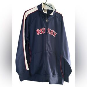 Majestic Mens Boston Red Sox MLB  Baseball Jacket Full Zip Navy Red Size XL